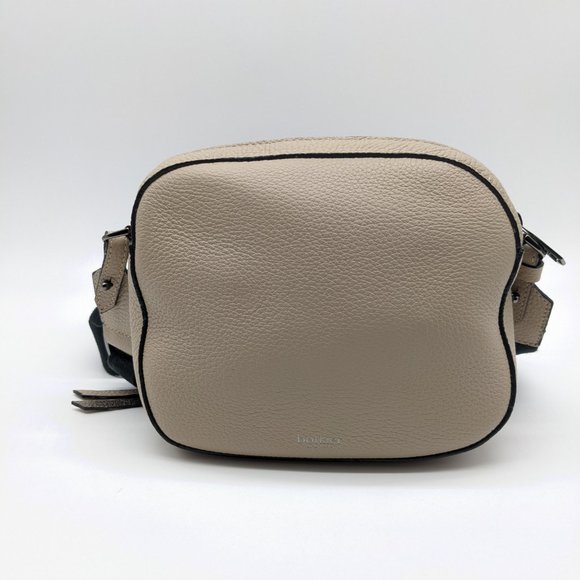 BOTKIER Chelsea pebbled leather women's small crossbody camera bag -LATTE - Picture 5 of 9